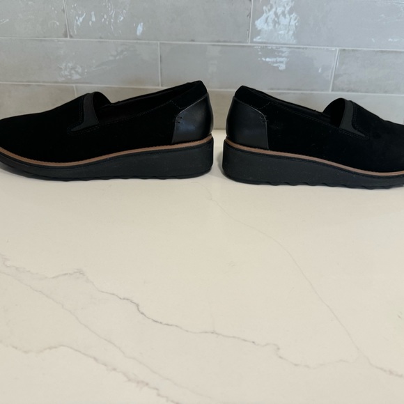 New Clark’s Sharon Dolly Black Noir shoes Size 8.5 - Picture 5 of 13